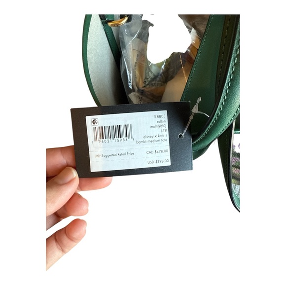 Kate Spade Disney x Bambi Sutton Medium Leather Tote NWT $398 - Picture 4 of 4